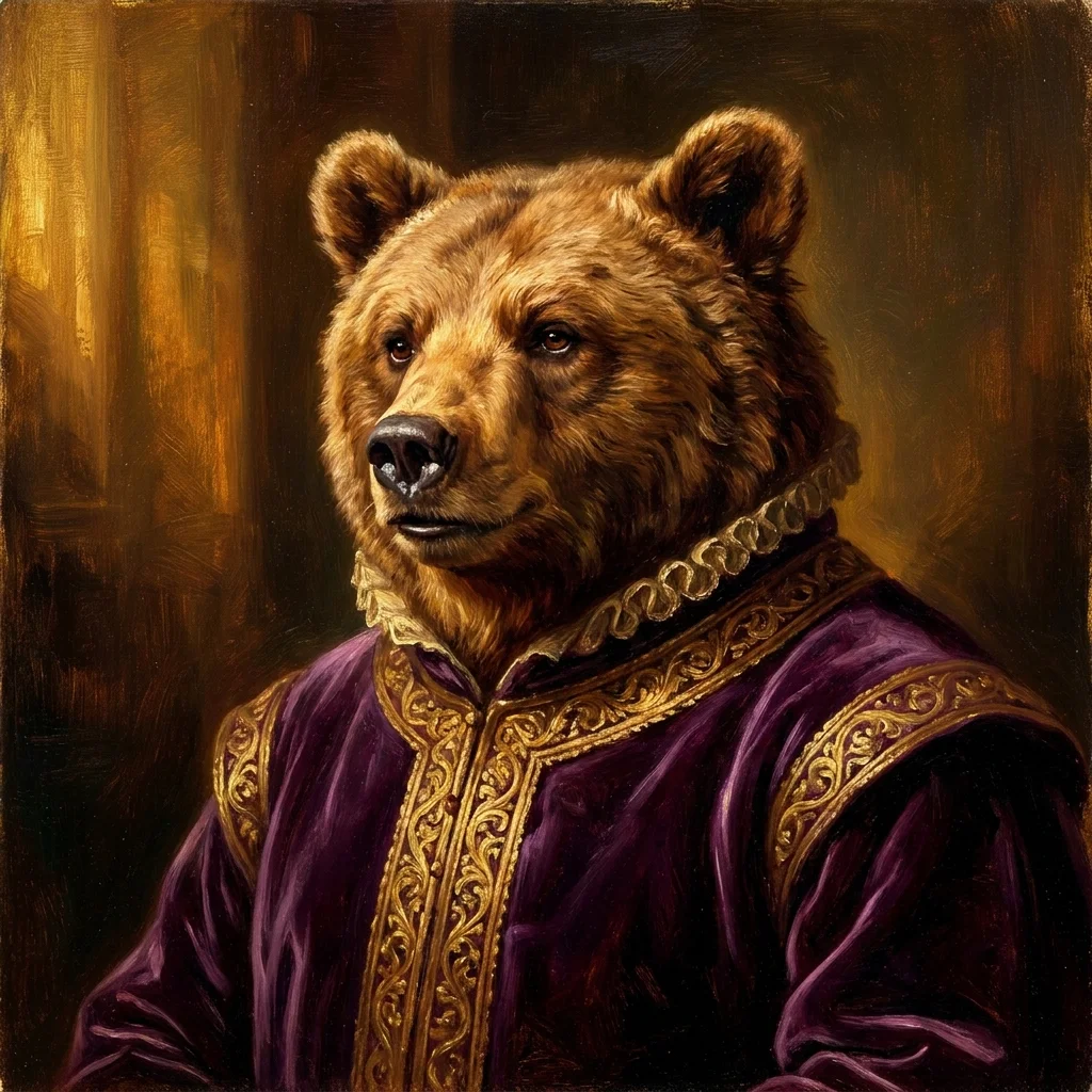 Oil painting style AI art with visible brushstrokes and rich texture