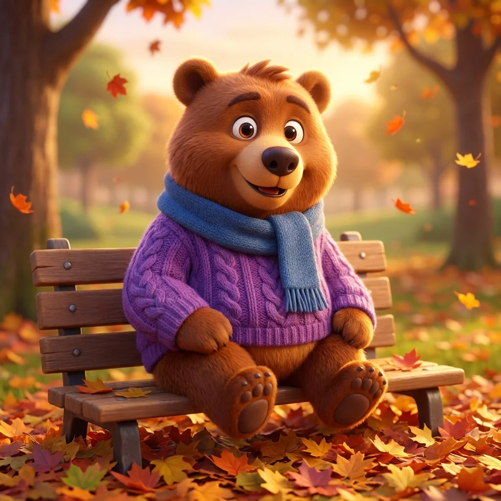 Pixar 3D style AI art example with colorful character