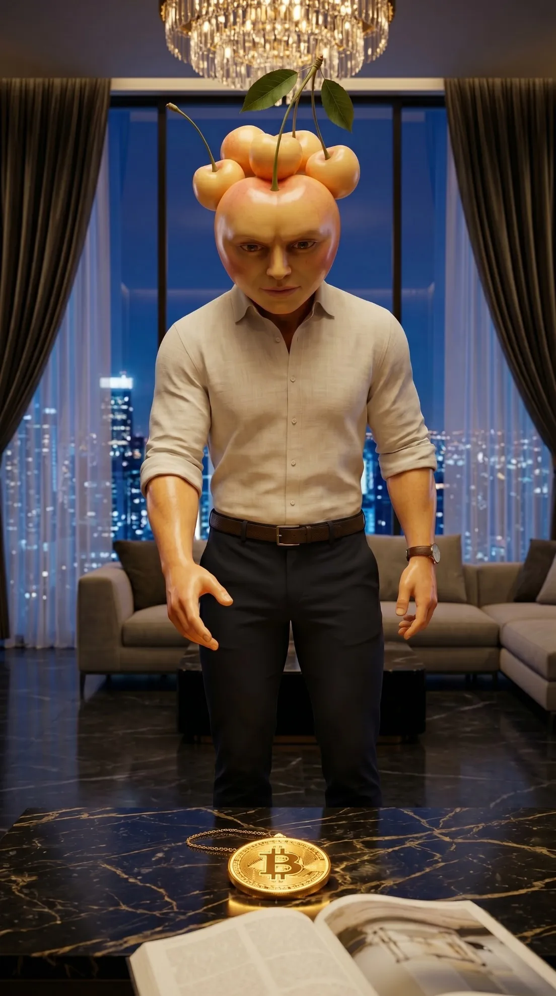 The Acid Ambush AI story Cherry male discovers dark secret 3D Pixar style