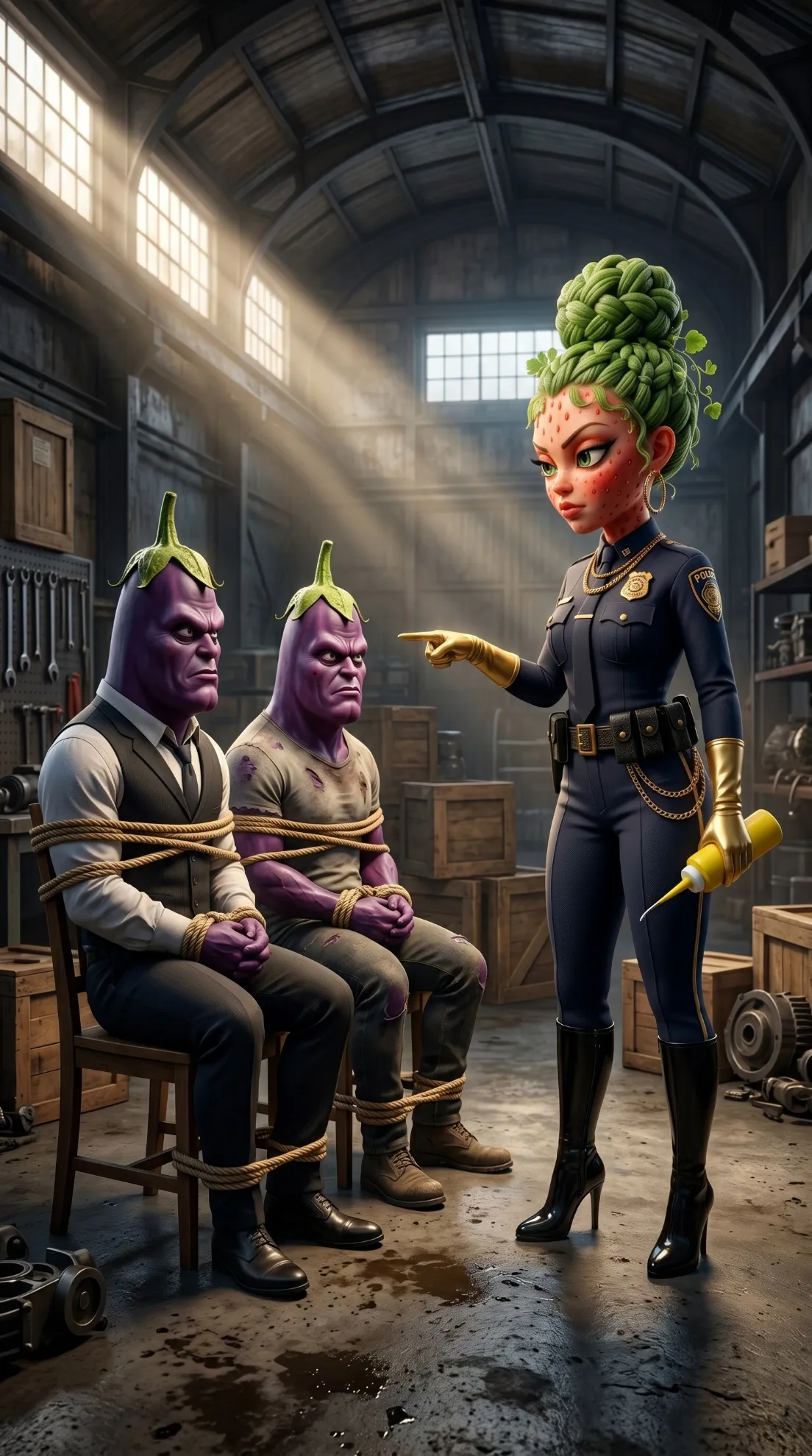 The Acid Ambush AI story final dramatic betrayal 3D Pixar style