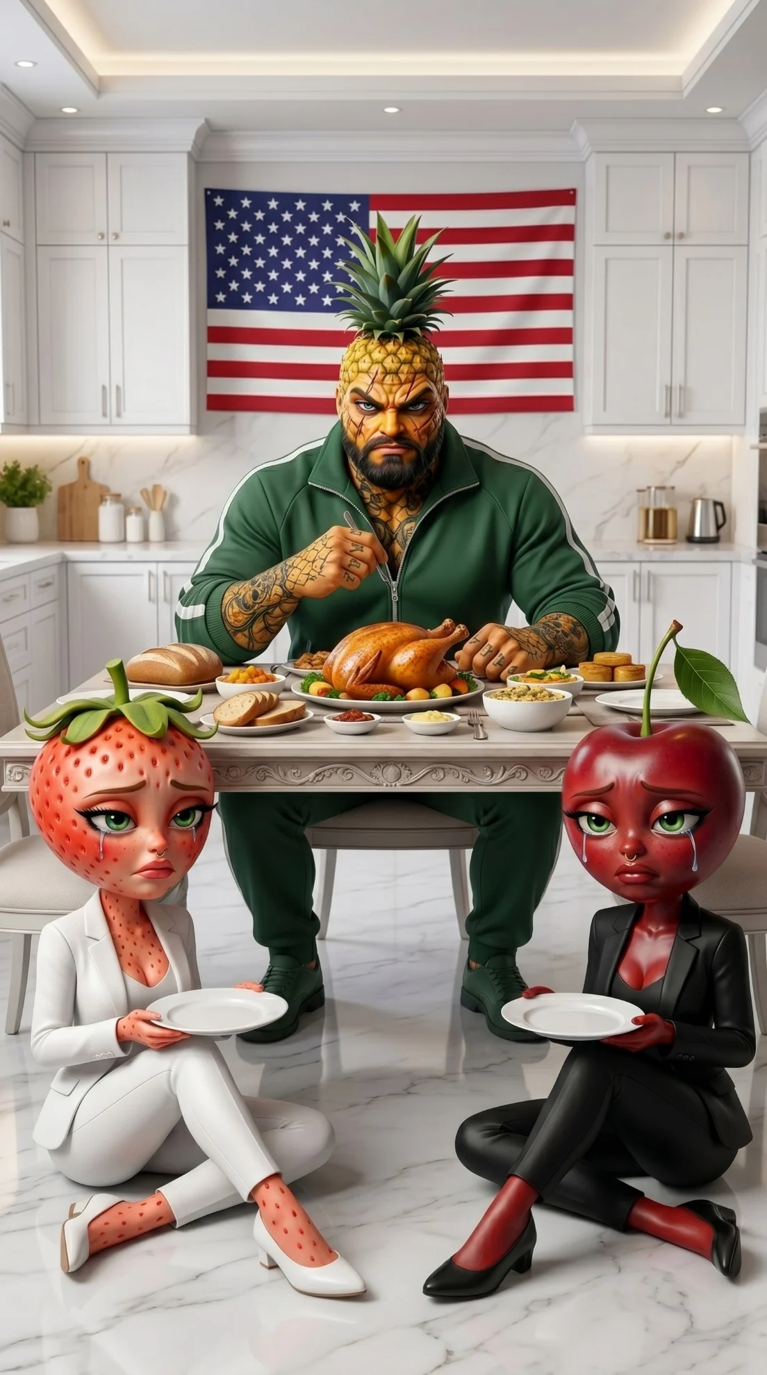 No Food for Them - The Birthday Escape AI image prompt scene 5