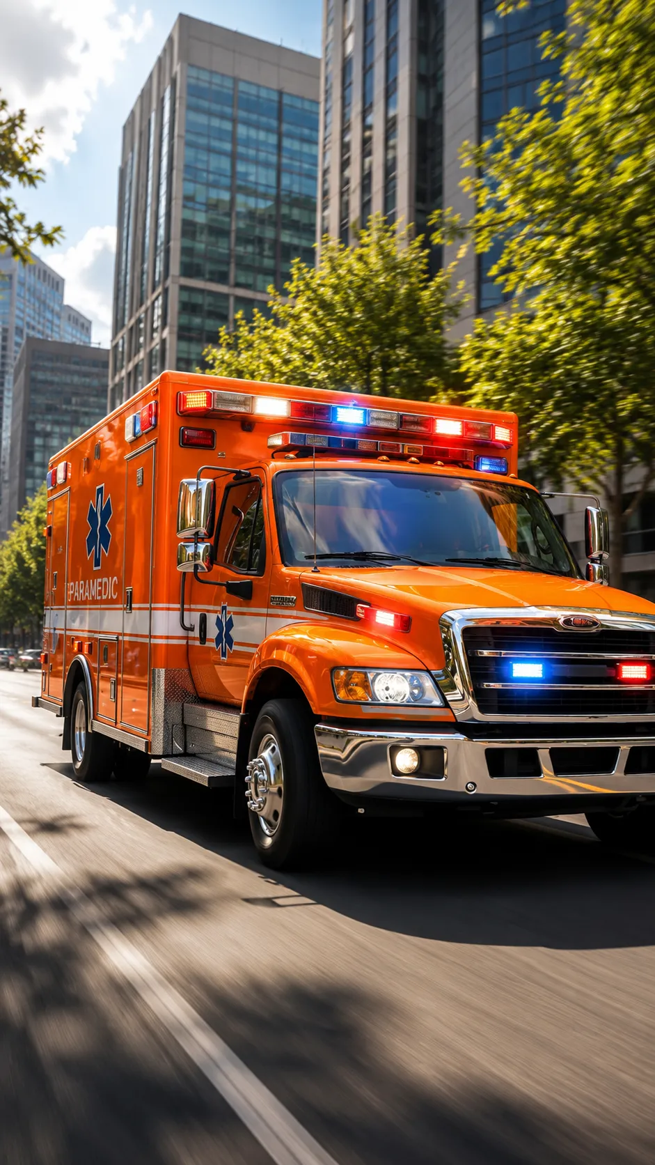 The Ambulance - The Fallen Queen AI image prompt 3D scene 3