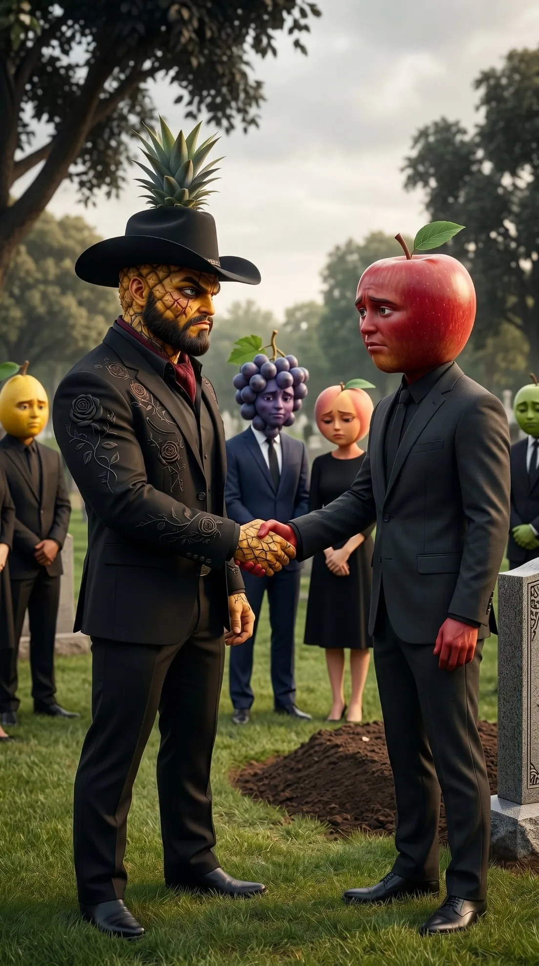 The Farewell - The Fallen Queen AI image prompt 3D scene 10