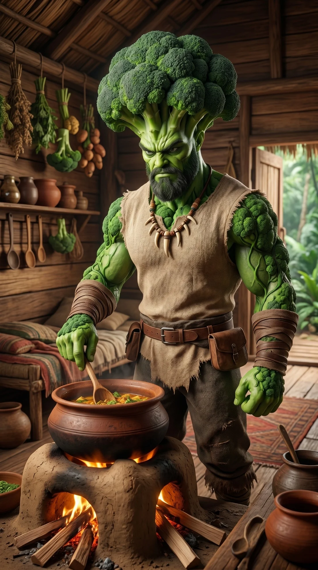 The Healing Soup - The Lost Strawberry Kid AI image prompt scene 14