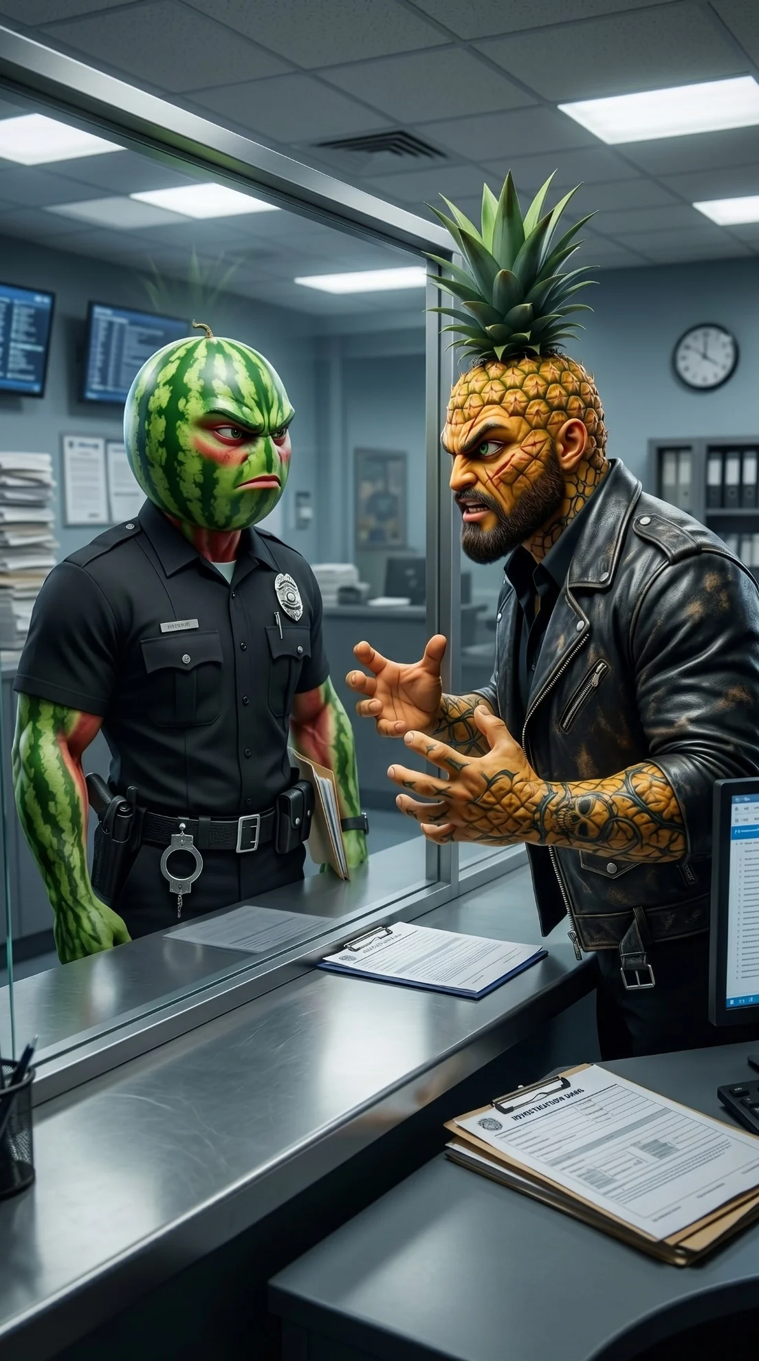 The False Report - The Lost Strawberry Kid AI image prompt scene 9