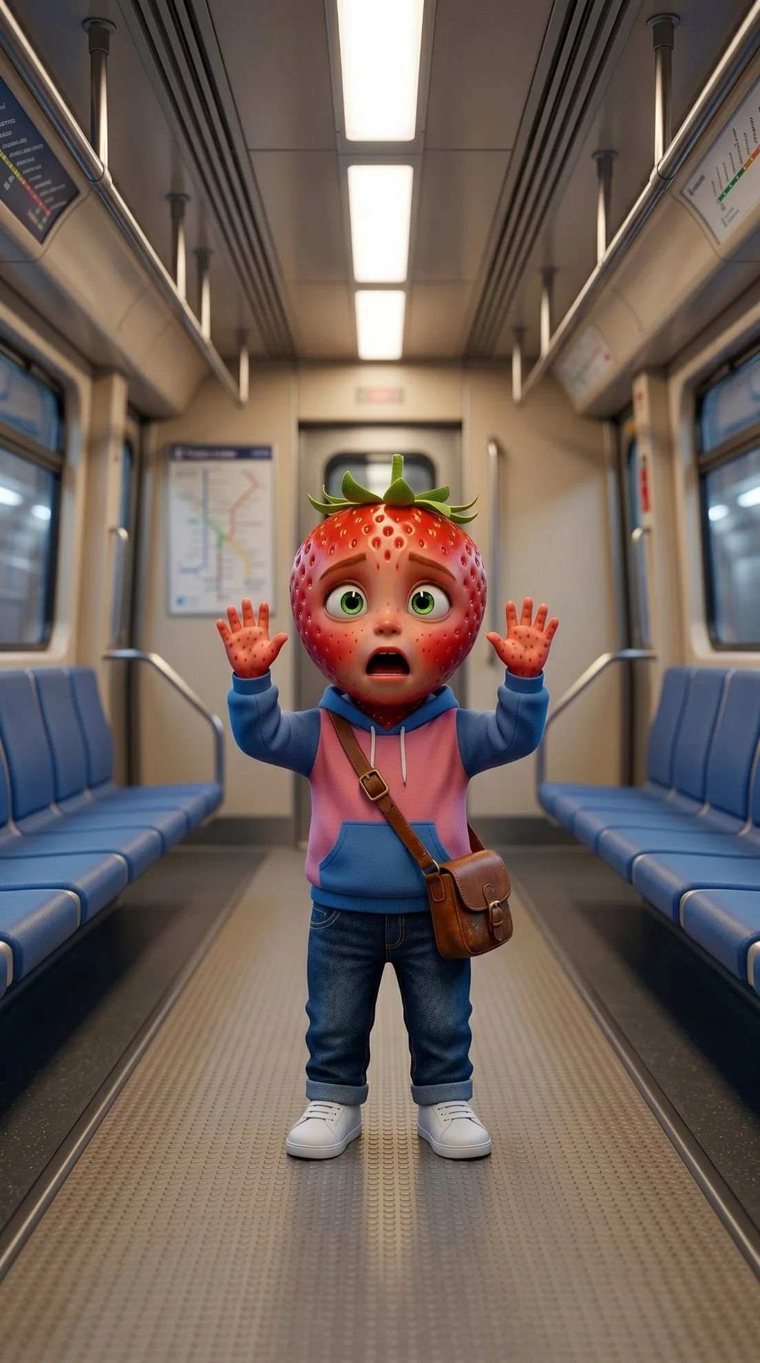 How Could You - The Lost Strawberry Kid AI image prompt scene 2