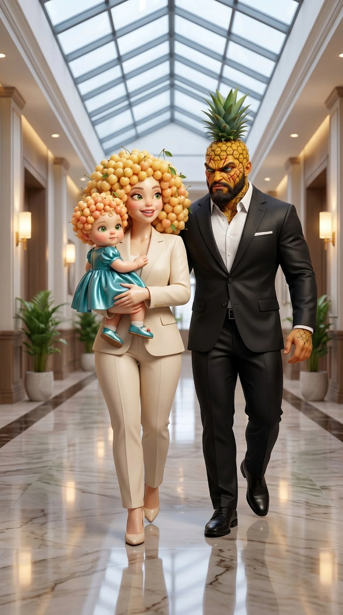 The Shopping Day - The Serpent's Miracle AI image prompt 3D Pixar style scene 10