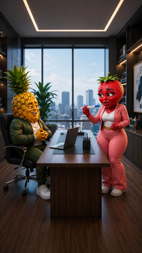 The Pineapple Rejection - The Sinister Proposal AI image prompt scene 4