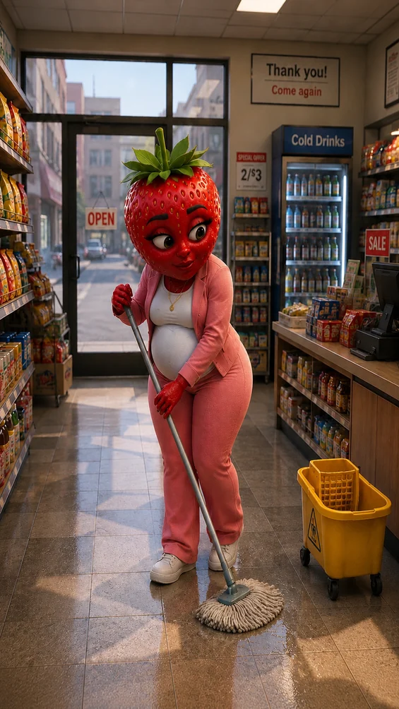 The Grocery Hunger - The Sinister Proposal AI image prompt scene 7