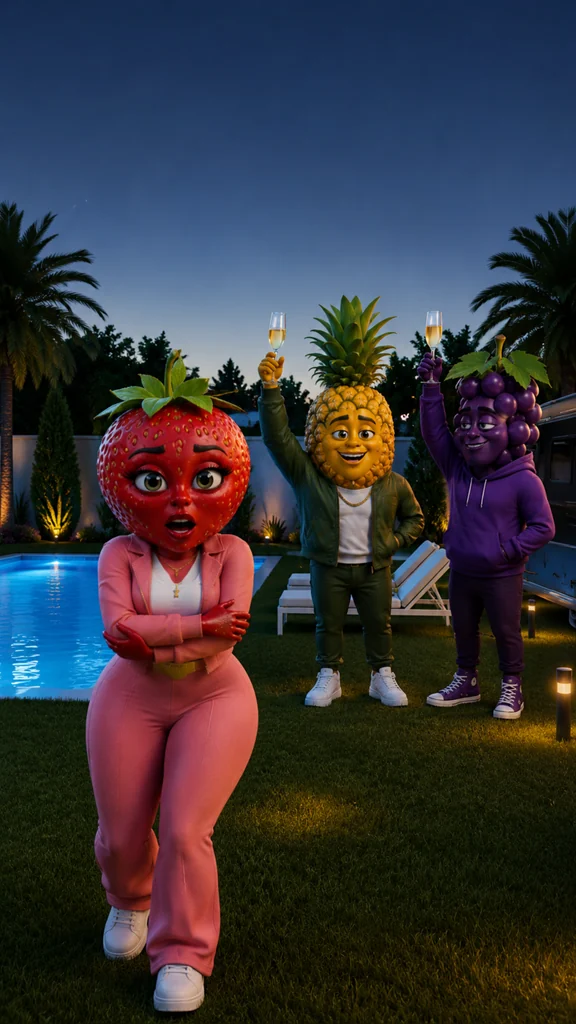 The Poolside Mockery - The Sinister Proposal AI image prompt scene 2