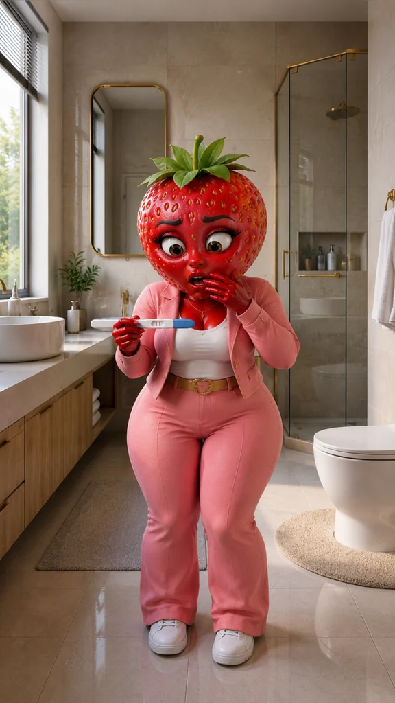 The Pregnancy Test - The Sinister Proposal AI image prompt scene 3